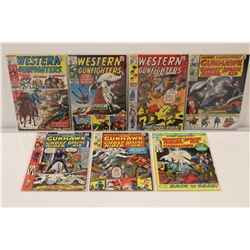 WESTERN GUNFIGHTERS #1-7 HIGH GRADE GIANTS (1970-72) THE 1ST 7 ISSUES, ALL SQUAREBOUND EARLY BRONZE