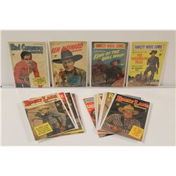 GOLDEN AGE TV COWBOY PHOTO COVER LOT (1950-53) LARGE VINTAGE LOT OF 16 EARLY '50'S COWBOY COMICS, NO