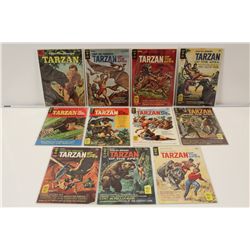 TARZAN & KORAK, SON OF TARZAN RUNS (1950'S/ 60'S) AWESOME PAINTED COVERS, INCLUDES TARZAN #77(1956)-