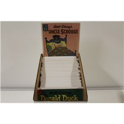 VINTAGE WALT DISNEY DUCKS SHORT BOX OF RUNS & TITLES (1950'S-90'S) FULL SHORT BOX , NO DUPLICATES.