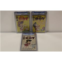 CGC LITTLE DOT #61, 79 & 80 CGC 9.6 (NM+) FILE COPIES RUN (1960-62) ALL 3 ISSUES ARE CGC GRADED 9.6