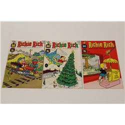 RICHIE RICH #34, 42 & 45 HIGH GRADE FILE COPIES (1965-66) THREE EARLY SILVER AGE RICHIE RICH HIGH