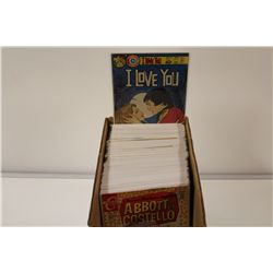 VINTAGE CHARLTON COMICS HUMOR & ROMANCE SHORT BOX (1960'S-80'S) SILVER & BRONZE AGE SHORT BOX FULL