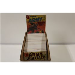 VINTAGE CHARLTON COMICS WAR & WESTERN SHORT BOX (1960'S-80'S) SILVER & BRONZE AGE SHORT BOX FULL OF