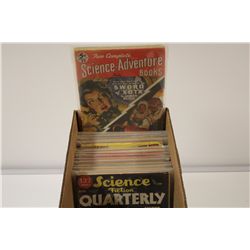 1950'S SCIENCE-FICTION PULP RUNS SHORT BOX (1950-57) INCLUDES SCIENCE-ADVENTURE BOOKS (1 ISSUE),