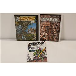 RAPHAEL & DONATELLO MICRO-SERIES #1'S + FUGITOID #1(1985-86) HIGH GRADE, IST PRINT EDITION,