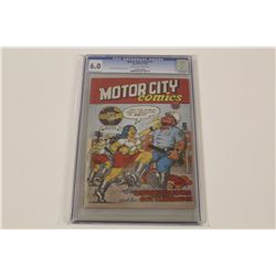 MOTOR CITY COMICS #1 CGC 6.0 (FN) (1ST PRINT) (1969) CLASSIC SILVER AGE UNDERGROUND, R. CRUMB COVER,