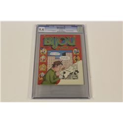 BIJOU FUNNIES #3 CGC 9.4 (NM) (1ST PRINT) (1969)  CLASSIC SILVER AGE UNDERGROUND, JAY LYNCH &