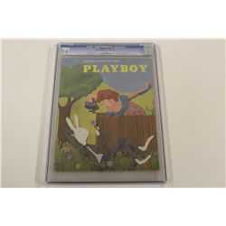 PLAYBOY VOL.1 #6 CGC 7.0 (FN/VF) (1954) WITH WHITE PAGES & 60 YEARS OLD, THIS IS THE 6TH ISSUE EVER