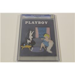 PLAYBOY VOL. 1 #7 CGC 8.5 (VF+) (1954) WITH WHITE PAGES & 60 YEARS OLD, THIS IS THE 7TH ISSUE EVER