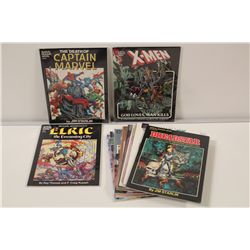 11 VINTAGE GRAPHIC NOVELS (1980'S) INCLUDES 3 #1'S,  7 MARVEL - DEATH OF CAPTAIN MARVEL, X-MEN, ETC.