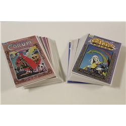 MICHAEL MOORCOCK FANTASY SERIES LOT (1980'S) INCLUDES 1 CORUM MINI SERIES, 4 ELRIC MINI SERIES &