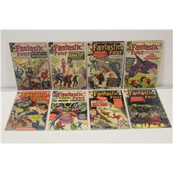 FANTASTIC FOUR #17, 19-22, 24, 31 & 39 (1963-65) LARGE LOT OF 8 EARLY FF'S! #17 - VS. DR. DOOM, #20