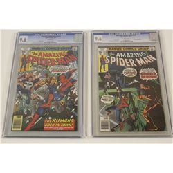 AMAZING SPIDER-MAN #174 & 175 BOTH CGC 9.6 (NM+) (1977) BOTH WHITE PAGES, VS. PUNISHER STORYLINE.