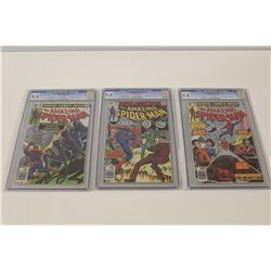 AMAZING SPIDER-MAN #191, 192 & 195 ALL 3 CGC 9.4 (NM) (1979) ALL 3 WHITE PAGES, #195 - ORIGIN & 2ND