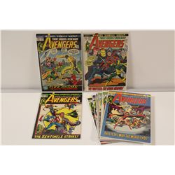 AVENGERS #101-122 (1972-74) EARLY BRONZE RUN OF 11 ALL 20 CENT COVER ISSUES! INCLUDES #101-104, 106