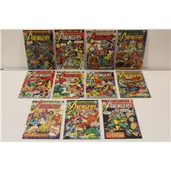 AVENGERS #124-135 CONSECUTIVE (1974-75) EARLY BRONZE CONSECUTIVE RUN (MINUS #126) 11 ISSUES TOTAL