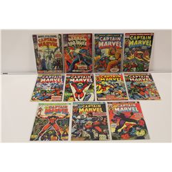 CAPTAIN MARVEL #26-61 + MARVEL SUPER-HEROES #12 & 13 (1967-79) INCLUDES MS HEROES #12 - ORIGIN & 1ST