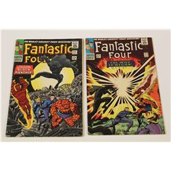 FANTASTIC FOUR #52 & 53 (1966) MAJOR MARVEL KEYS - #52 - 1ST APP. BLACK PANTHER, #53 - ORIGIN & 2ND