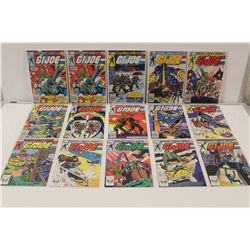 G.I. JOE #1 (X 2), 2-13 &15 HIGH GRADE (MARVEL) (1982-83) 1ST PRINT RUN OF THE 1ST 15 ISSUES WITH 2