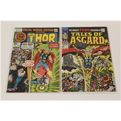 (THOR) SPECIAL MARVEL EDITION & TALES OF ASGARD #1'S HIGH GRADE (1968 & '71) 2 THOR SILVER & EARLY