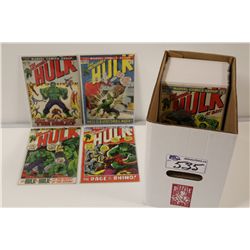 INCREDIBLE HULK #152-233 + ANNUALS #3 & 6-7 (1972-79) LARGE BRONZE RUN OF 48 ISSUES, NO DUPLICATES,