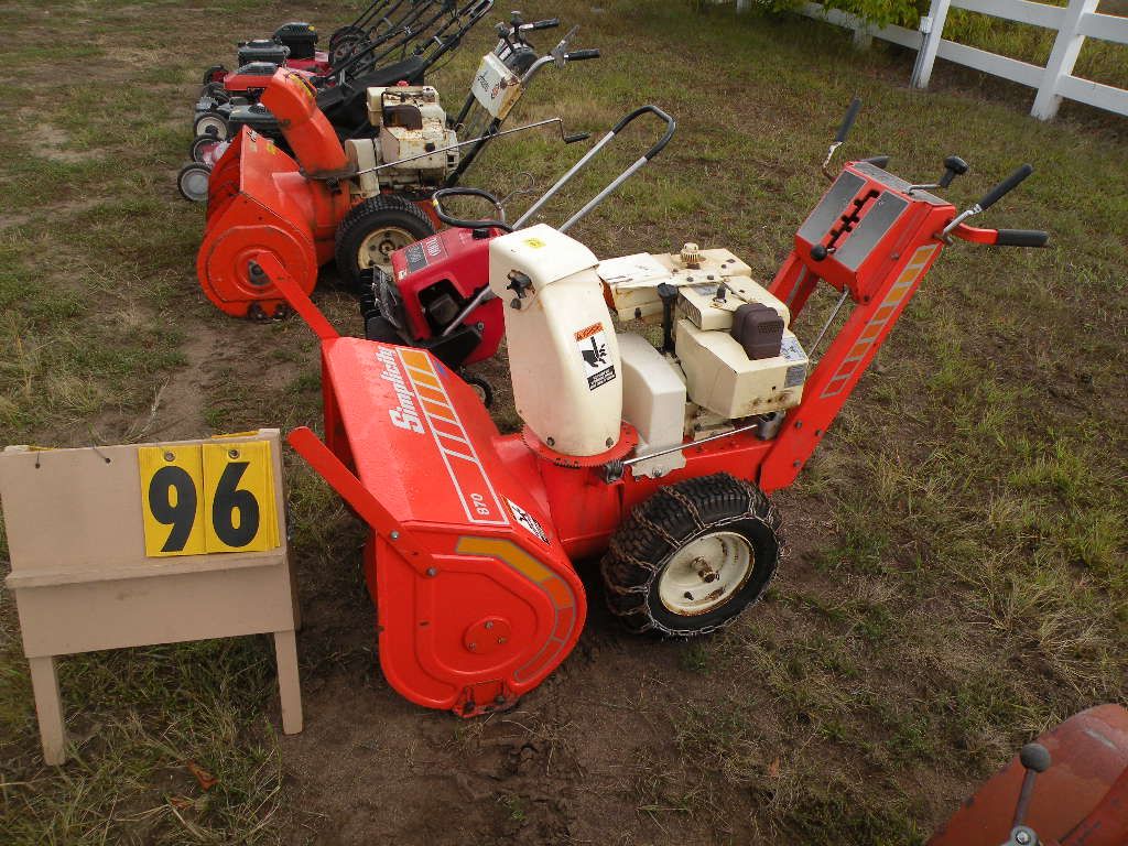 Simplicity 870 snowblower