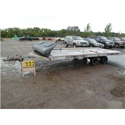 1993 Sledbed 18 ft tandem axle trailer
