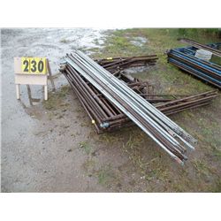 Qty 6 walk-thru scaffold frames w/side arms