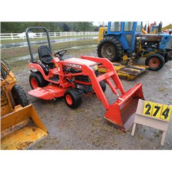 Kubota BX2200 w/LA211 loader/belly mower, 3 pt 65593