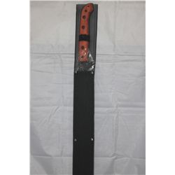 COLLECTORS EDITION 26" ROSEWOOD HANDLE MACHETE SWORD