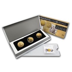 Israel Biblical Art Series 1/2 oz Proof Gold Coins 3 Co