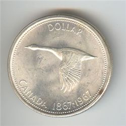 Canada 1967 silver dollar, Centennial