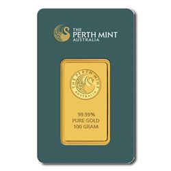 Perth Mint 100 Gram Gold Bar