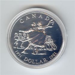 Canada 2001 silver dollar, Ballet