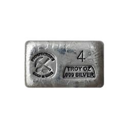 Silver Bar 4 Ounce .999 Fine