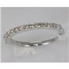 Genuine 0.33 ctw Diamond Ring 14K White Gold