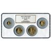 Image 1 : Certified American Gold Eagle 4pc Set MS70 NGC Large Ho