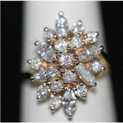 3.0 CTW 14K GOLD DIAMOND RING