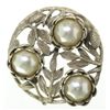 Image 1 : Vintage Pot Metal Brooch, circa 1920's -1930's 2" in diameter.