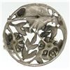 Image 2 : Vintage Pot Metal Brooch, circa 1920's -1930's 2" in diameter.
