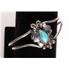 Image 1 : Vintage Native American Bracelet of Turquoise, Artist signed