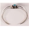 Image 3 : Vintage Native American Bracelet of Turquoise, Artist signed