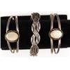 Image 1 : Vintage Lot of Three Native American Bracelets, Two with Mother of Pearl