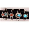 Image 1 : Vintage of of Four Native American Bracelets, two of them signed.