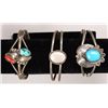 Image 1 : Lot of three Vintage Native American Bracelets, All will fit an average wrist.