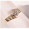 Image 2 : Pre-owned Diamond Ring, Center Diamond is .46 ct