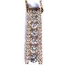 Image 1 : 14K LADDER PENDANT, APPROX. 2 CT. TW OF DIAMONDS. 18" BOX CHAIN
