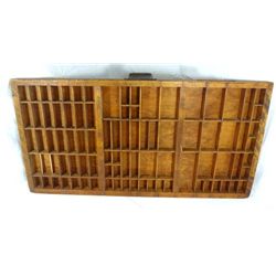 Vintage Hamilton Printers Tray Wooden