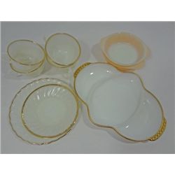 Fire King dishes-19 pieces